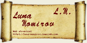 Luna Momirov vizit kartica